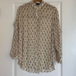 Massimo Dutti Floral Blouse
